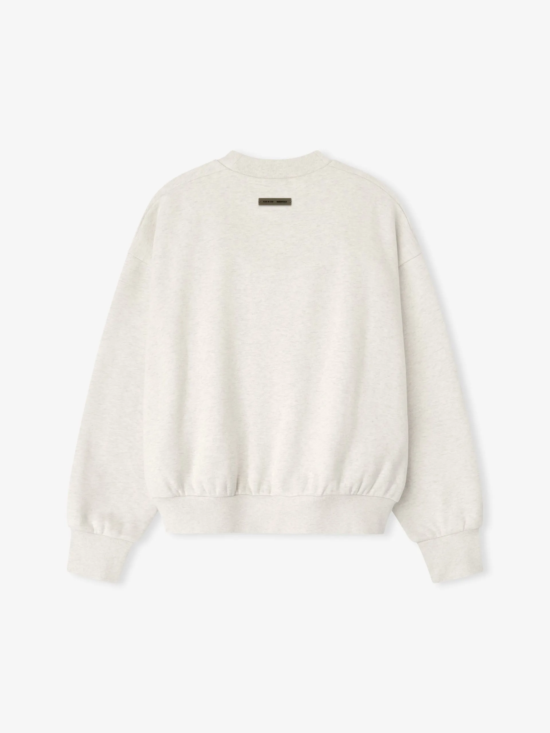 Essentials-Embossed-90s-Fit-Crewneck-Sweatshirt-Oatmeal-Heather